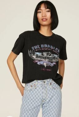 The Kooples Grey Graphic T-Shirt Women Size 6-8